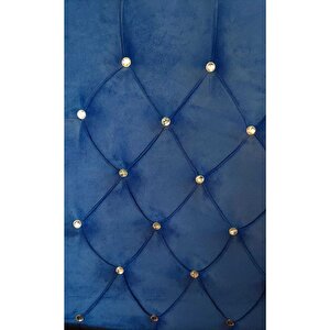 Space Demonte Çift Başlıklı Metal Karyola 140x190 Mavi