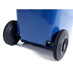 Sy-6506 Eko Tekerlekli Kapaklı Plastik Çöp Konteyneri 120 Lt Sarı