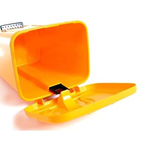Sy-4255 40 Lt Köşeli Pedallı Plastik Çöp Kovası (i̇ç Kovasız) Yeşil