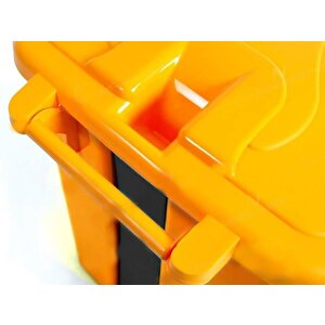 Sy-4255 40 Lt Köşeli Pedallı Plastik Çöp Kovası (i̇ç Kovasız) Mavi