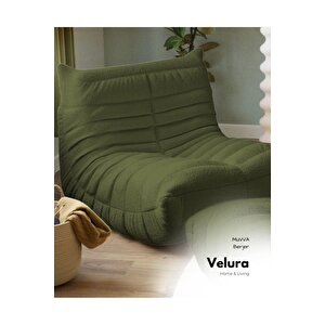 Muvva Berjer & Pofuduk Relax Koltuk & Armut Tekli Koltuk - Yeşil Yeşil