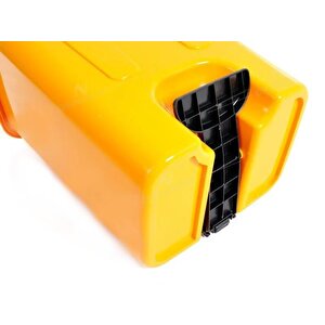 Sy-4255 40 Lt Köşeli Pedallı Plastik Çöp Kovası (i̇ç Kovasız) Sarı