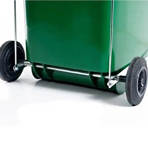 Omnipazar Sy-6507 Pedallı Tekerlekli Kapaklı Plastik Çöp Konteyneri 120 Lt