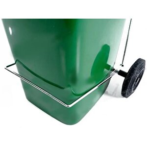 Omnipazar Sy-6507 Pedallı Tekerlekli Kapaklı Plastik Çöp Konteyneri 120 Lt