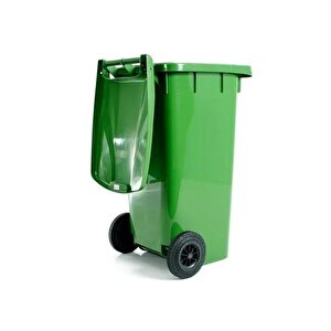 Sy-6505 Tekerlekli Kapaklı Plastik Çöp Konteyneri 120 Lt Yeşil