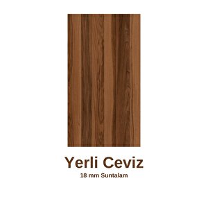 Kitaplıklı Yan Sehpa Ceviz