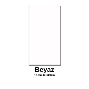 Kitaplıklı Yan Sehpa Beyaz