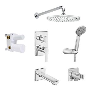 Eca Luna Ankastre Duş Seti - 3 Yollu / 7 Parça Set - Eca.ankset.bd312