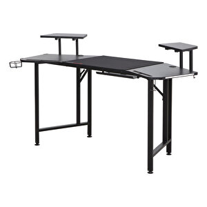 Adore Gaming Commander Oyuncu Masası Rgb Carbon Fiber - Siyah 160x75x49-56 Cm
