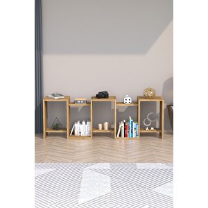 Zero Dekoratif Kitaplık Çam