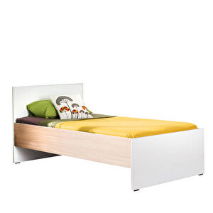 Trend Tek Kişilik Karyola-milano Meşe-beyaz 96x85x196 Cm (gxyxd)
