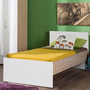 Trend Tek Kişilik Karyola-milano Meşe-beyaz 96x85x196 Cm (gxyxd)