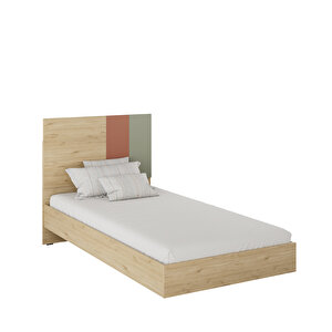 Terra Tek Kişilik Karyola-florida Meşe/karışık Renk 107x110x205 Cm