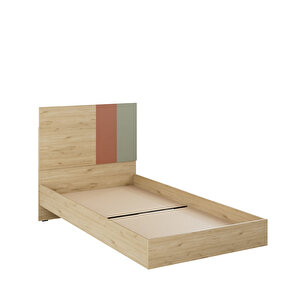 Terra Tek Kişilik Karyola-florida Meşe/karışık Renk 107x110x205 Cm