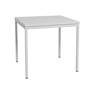 Çok Amaçlı 80x80x75h Cm Masa, Yemek Masası, Çalışma Masası, Bilgisayar Masası , Gri