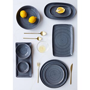 The Mia Noon Kase 6lı Set Gri 15 Cm