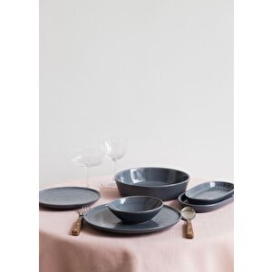The Mia Noon Kase 6lı Set Gri 15 Cm