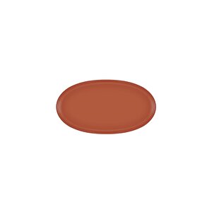 Limoges Ahşap Ayaklı Servis Tabağı Terracota 34x17x6,5 Cm