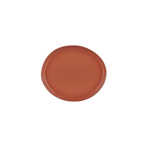 Limoges Ahşap Ayaklı Tabak Terracota 16x7 Cm
