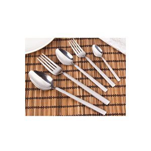 60 Parça Kaşık Çatal Set (silver)