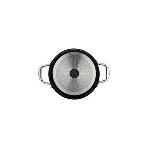 Karam Induksi̇yon Tabanli Ti̇tanyum 4mm Kalinliğinda Deri̇n Tencere No:20