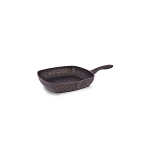 Granit Grıll Kare Tava 28 Cm Siyah
