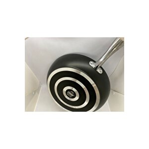 Simplecook Difüzyon Tabanlı 3'lü Tava Set Galaxy Siyah Metal 26cm/28cm/30cm