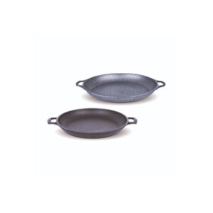 Döküm Gözleme Çi̇ft Kulp 36cm Si̇yah