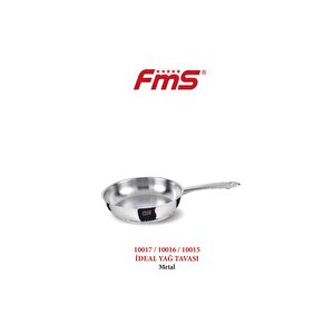 İdeal Çeli̇k Yağ Tava 28 Cm Metal