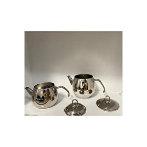 Badem Çaydanlık Orta Metal (18/10)