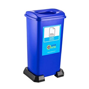 Sy-4398 Sıfır Atık Kağıt Geri Dönüşüm Çöp Kutusu 70 Lt Mavi