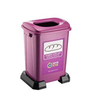 Sy-4395 Sıfır Atık Ekmek Geri Dönüşüm Çöp Kutusu 50 Lt Mor