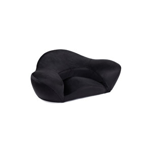 Ergonomik Yoga / Vücut Destek Minderi Kadife Kumaş Siyah