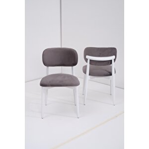 Paris Norte Lak Panel Mutfak Masa Sandalye Takımı 80x130cm
