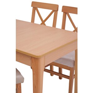 Paris Lak Panel Mdf Otomatik Açılır Mutfak Masası 70x110cm Krem