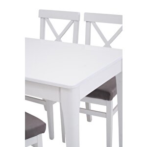 Paris Lak Panel Mdf Otomatik Açılır Mutfak Masası 70x110cm Beyaz