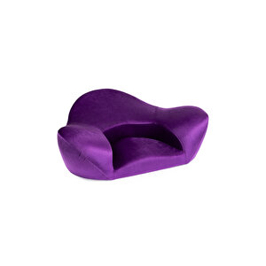 Ergonomik Yoga / Vücut Destek Minderi Kadife Kumaş Mor