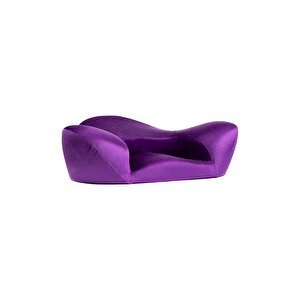 Ergonomik Yoga / Vücut Destek Minderi Kadife Kumaş Mor