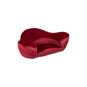 Ergonomik Yoga / Vücut Destek Minderi Kadife Kumaş Bordo