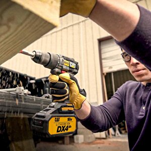 Cat Dx12.2 18volt/4.0ah Li-ion Çift Akülü Kömürsüz Profesyonel Şarjlı Darbeli Matkap