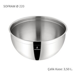 22 Cm Çelik Kase 3,50 Litre