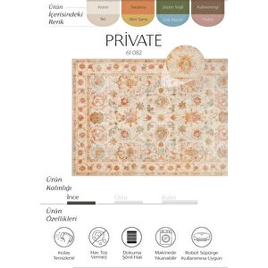 Private Bej Eskitme Vintage Halı Etnik Otantik Dokuma Şönil Halı Yıkanabilir Salon Halısı 95x300 cm