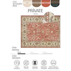 Private Kiremit Halı Yolluk Etnik Otantik Şönil Halı Yıkanabilir Eskitme Halı Salon Halısı 95x250 cm