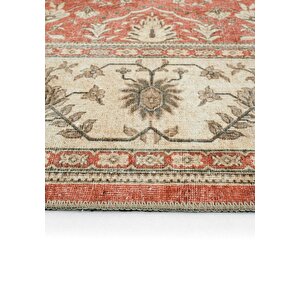 Cool Halı Private Kiremit Halı Yolluk Etnik Otantik Şönil Halı Yıkanabilir Eskitme Halı Salon Halısı