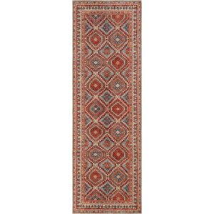 Cool Halı Private Turuncu Eskitme Vintage Halı Etnik Dokuma Şönil Halı Yıkanabilir Salon Halısı