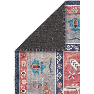 Cool Halı Beylerbeyi By 801 Mavi Renkli Oturma Odası Salon Halısı Makinede Yıkanabilir Şönil Halı