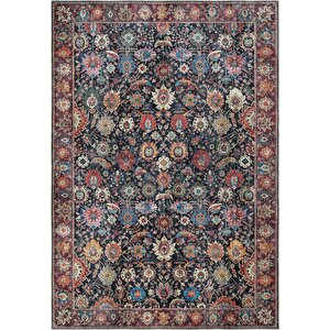 Private Renkli Halı Yolluk Eskitme Vintage Dokuma Şönil Halı Çiçekli Yıkanabilir halı 300x400 cm