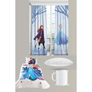 Frozen Pike Takımı + 2'li Frozen Fon Perde + Yastık + Kupa Bardak Hediye Toplam 7 Parça