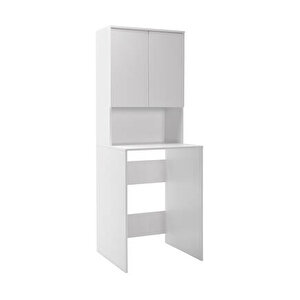 Çamaşır Makinesı Dolabı-mat Beyaz 65x182x60 Cm (gxyxd)