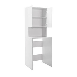 Çamaşır Makinesı Dolabı-mat Beyaz 65x182x60 Cm (gxyxd)